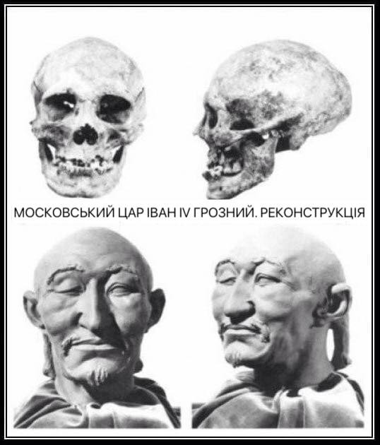 Московский царь Иван IV Грозный. Реконструкция Реконструированное изображение русского царя Ивана Грозного
